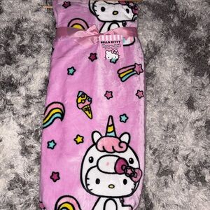 hello kitty unicorn throw blanket